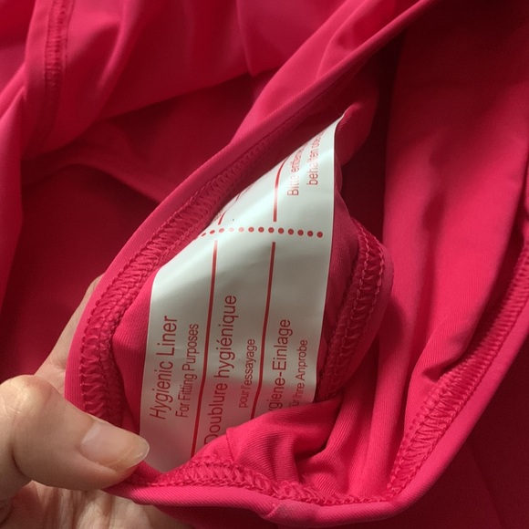 NWT Lands' End One Piece Swim Dress Hot Pink - Picture 7 of 8